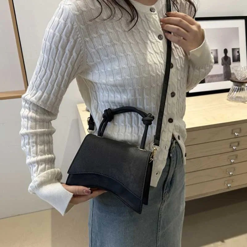 Women Crossbody Shoulder Bag Simple Square Handbag