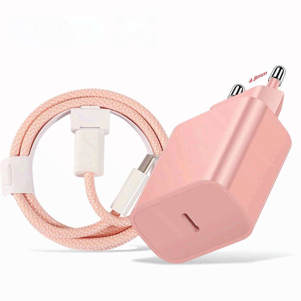 20W PD USB C Fast Charging Charger Type C Adapter Cable