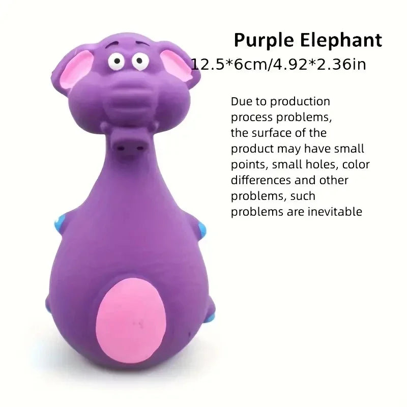 Squeaky Rubber Chew Toy for Small and Medium Dogs
