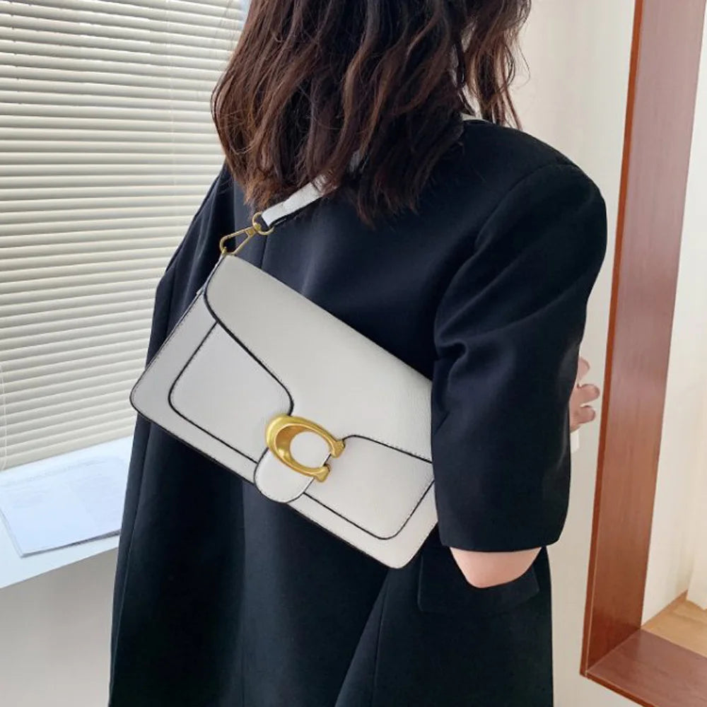 Women Small Square Crossbody Bag Double Strap Underarm Shoulder Purse Stylish Handbag