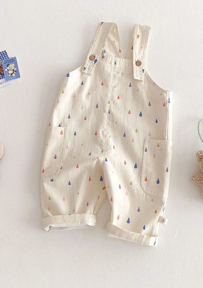 Kids Polka Dot Striped Overalls Fashion Jumpsuit for Boys & Girls