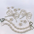 Shoe Accessories Set Bow Pearl Flower DIY Decorations 10-12Pcs Gift Ornaments
