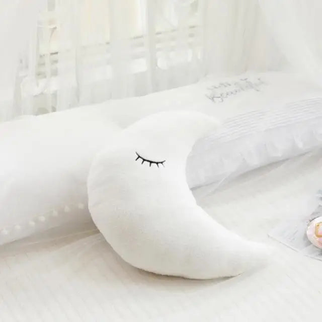 Cloud Moon Star Plush Pillow for Kids Room Decor