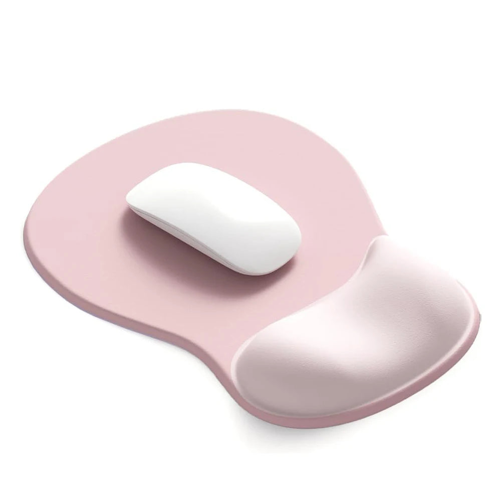 Ergonomic Mouse Pad with Gel Wrist Rest Pain Relief Non Slip PU Base Support