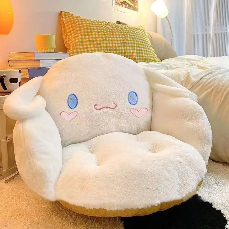 Cute Cartoon Plush Chair Cushion Winter Warm Office Seat Pillow Dorm Gift