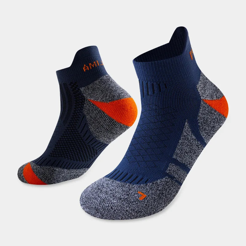 Professional Marathon Running Socks Cushioned Low Cut Sports Socks Men Women