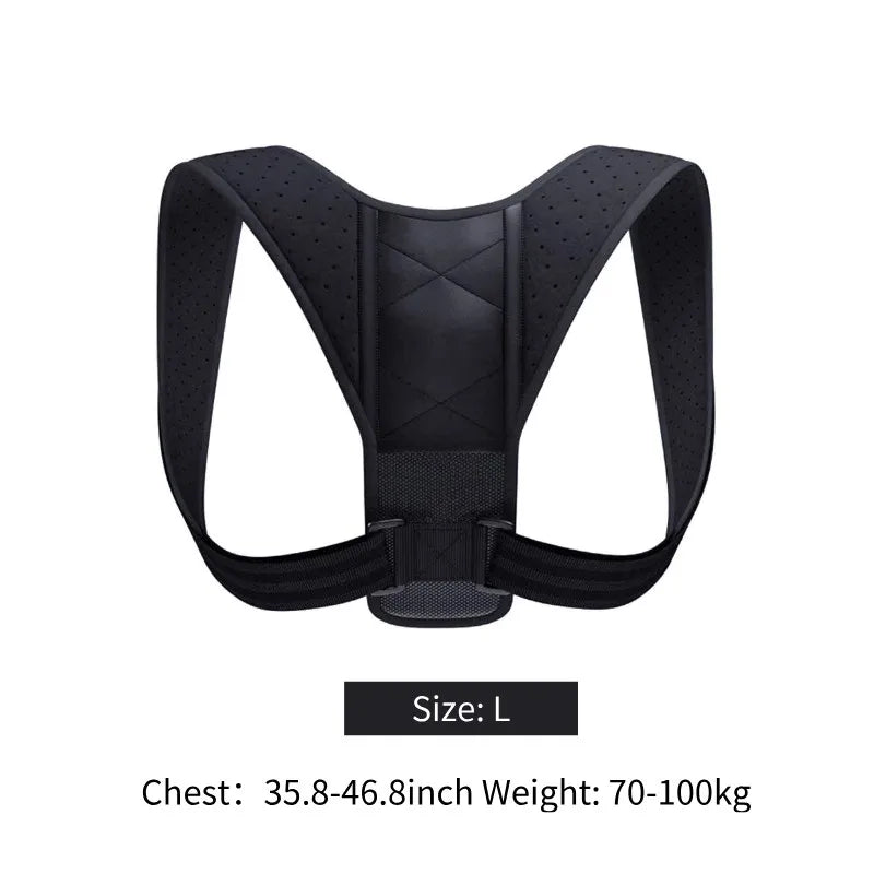 Posture Corrector Belt Back Support Brace Breathable Hunchback Sitting Posture Correction Unisex