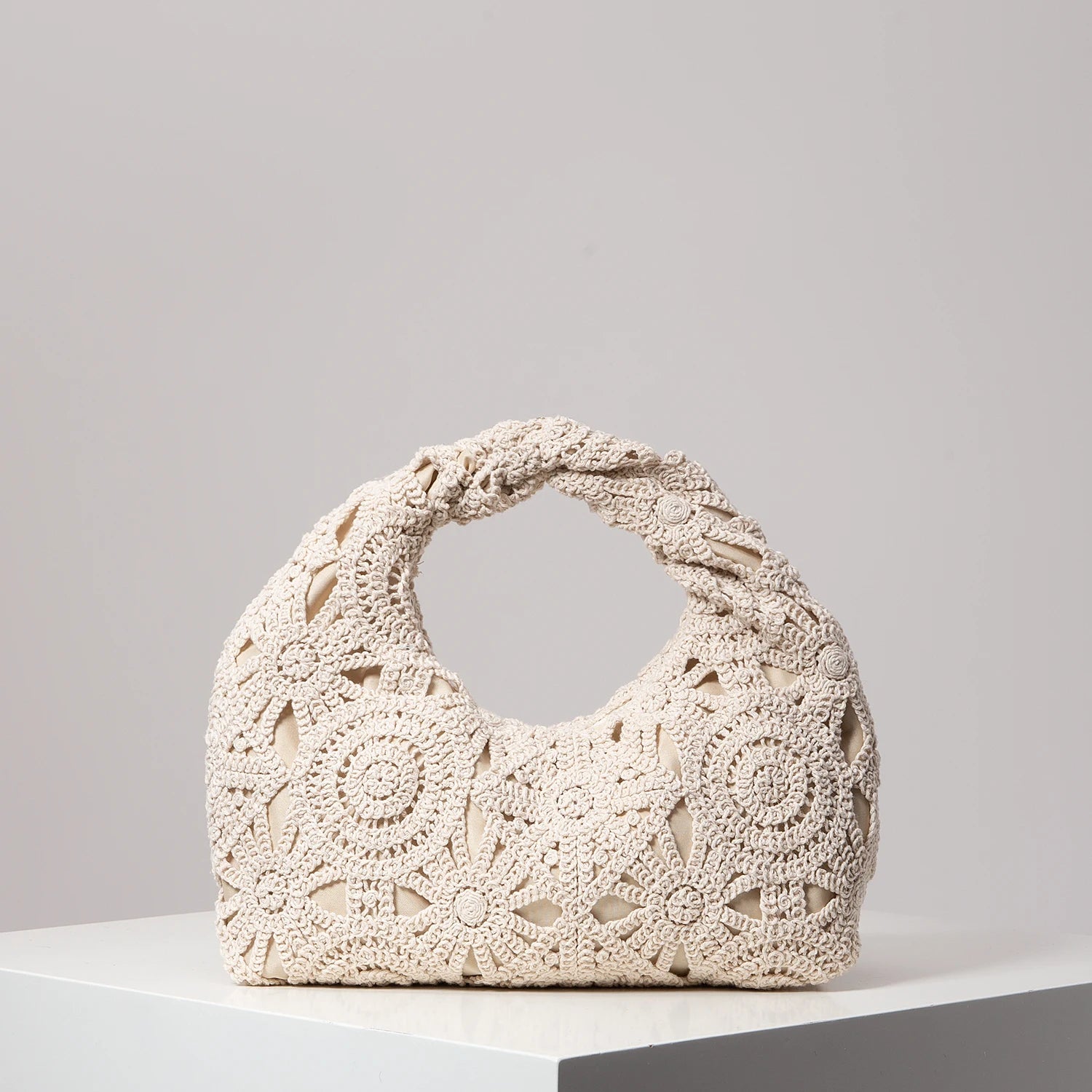 Boho Woven Beach Bag Crochet Handbag for Women