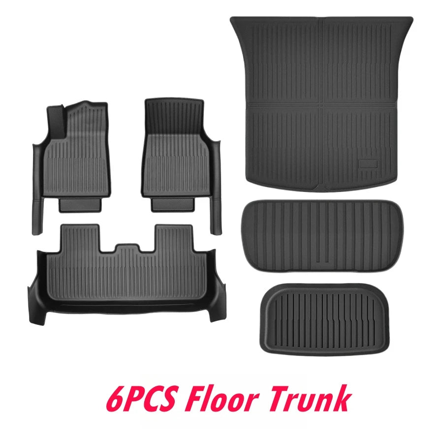 Tesla Model Y Floor Mats 2025–2026 – Custom Fit TPE Full Coverage Waterproof Set