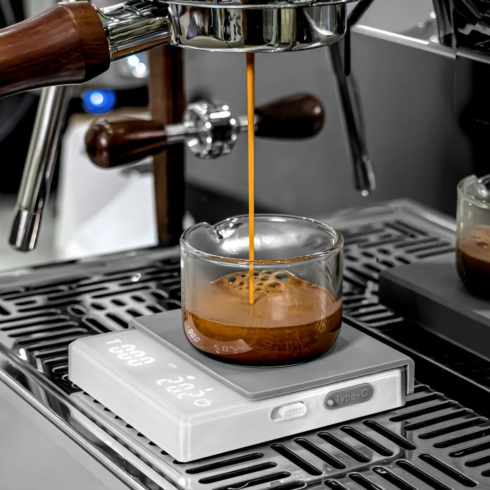 Mini Coffee Scale Smart Ratio USB Silicone Pad High Precision Digital