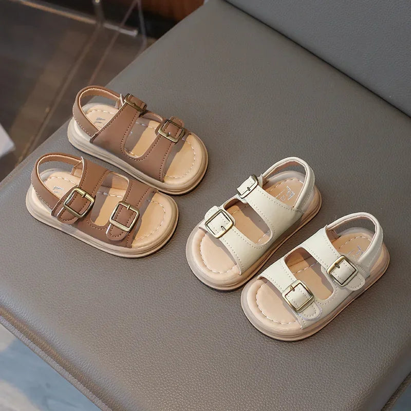 Kids Summer Sandals Soft Sole Korean Style Beach Shoes for Boys & Girls