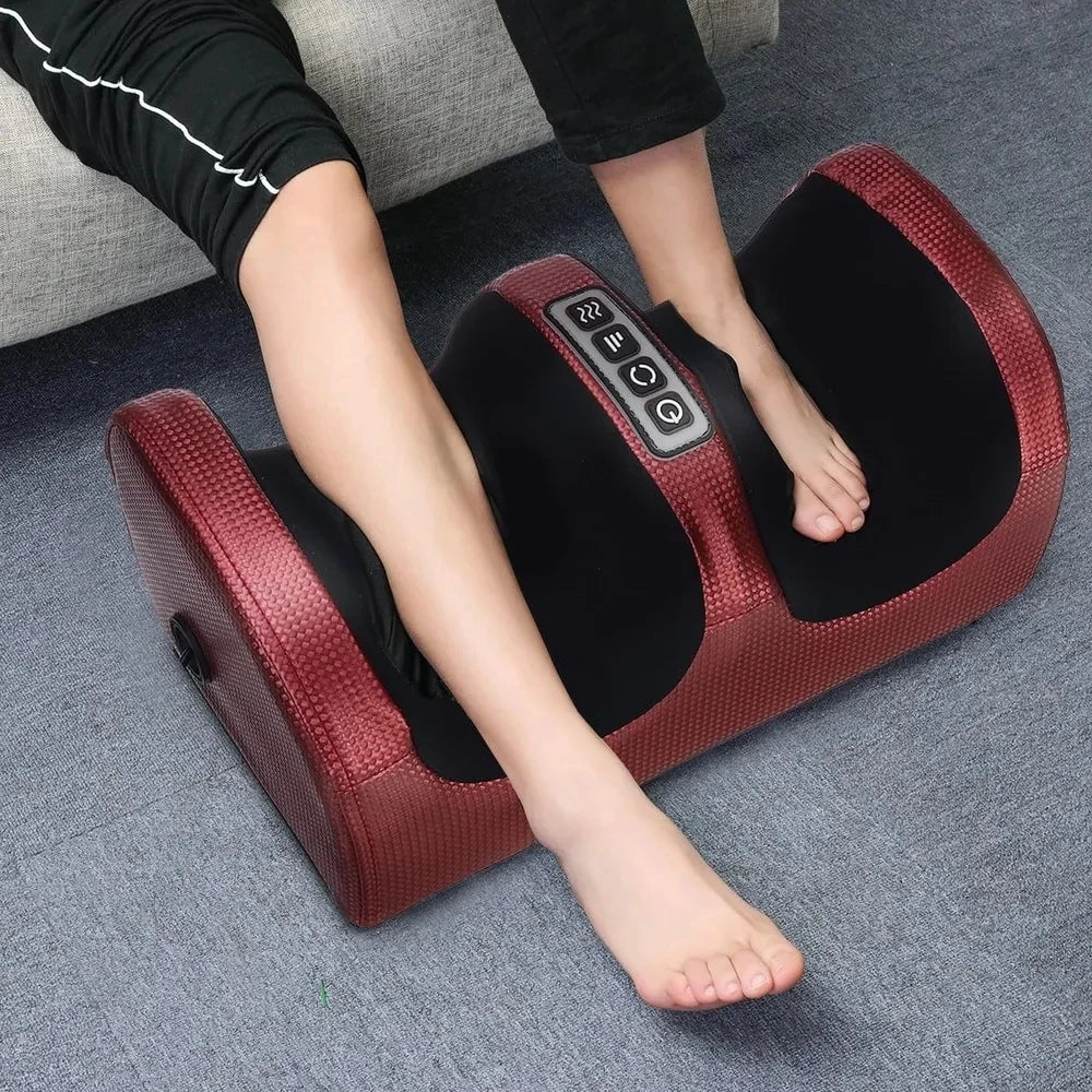 Electric Shiatsu Foot Massager with Heat Deep Tissue Kneading Foot & Calf Relaxation Machine