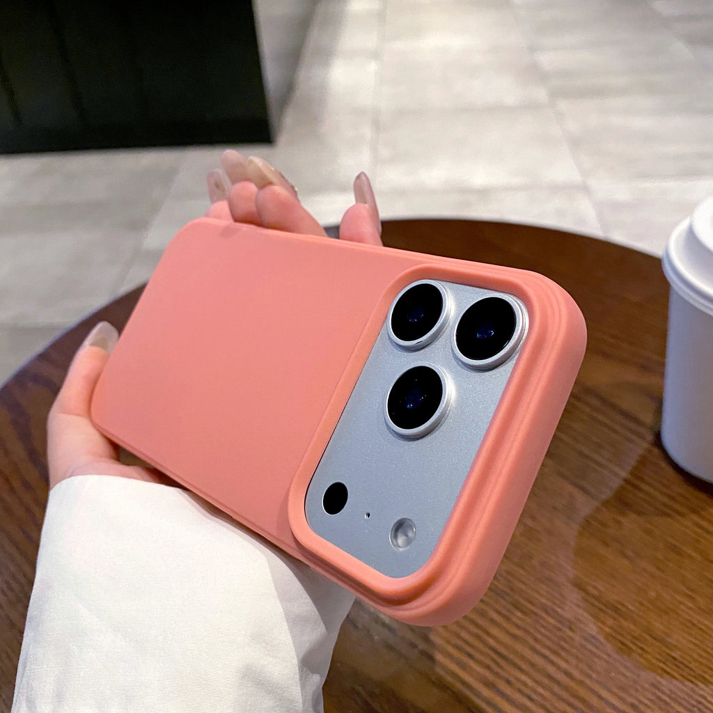 Simple Couple Candy Color Soft Shockproof Anti Fall iPhone Case