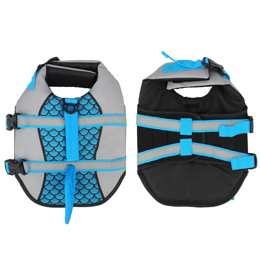 Shark Dog Life Jacket Swim Vest Pet Swimming Harness for Summer