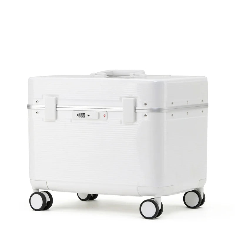 Aluminum Frame Carry On Suitcase ABS Trolley Luggage with Spinner Wheels