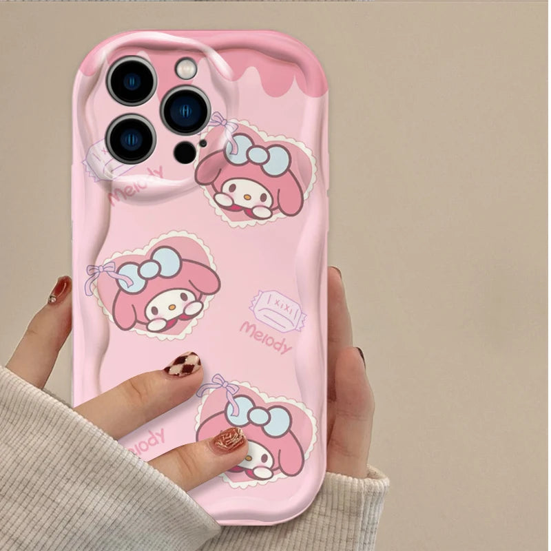 Hello Kitty Cinnamoroll Shockproof Soft Silicone iPhone Case