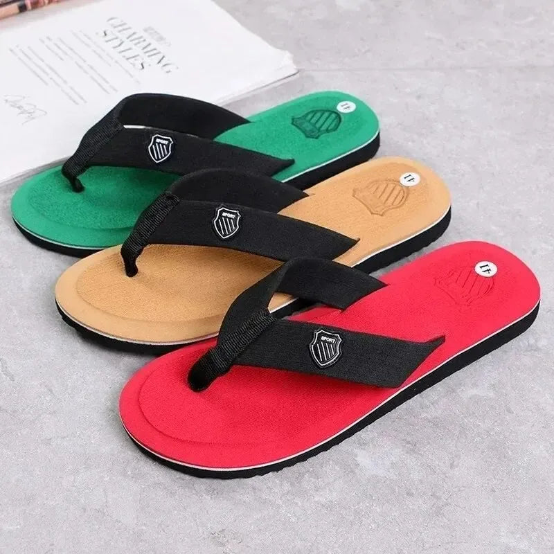 Men Flip Flops Summer Beach Sandals Anti Slip Casual Outdoor Slippers Lightweight Comfortable Thong Slides