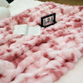 Faux Rabbit Fleece Blanket Soft Warm Throw Bedroom Living Room Dorm Cozy Blanket