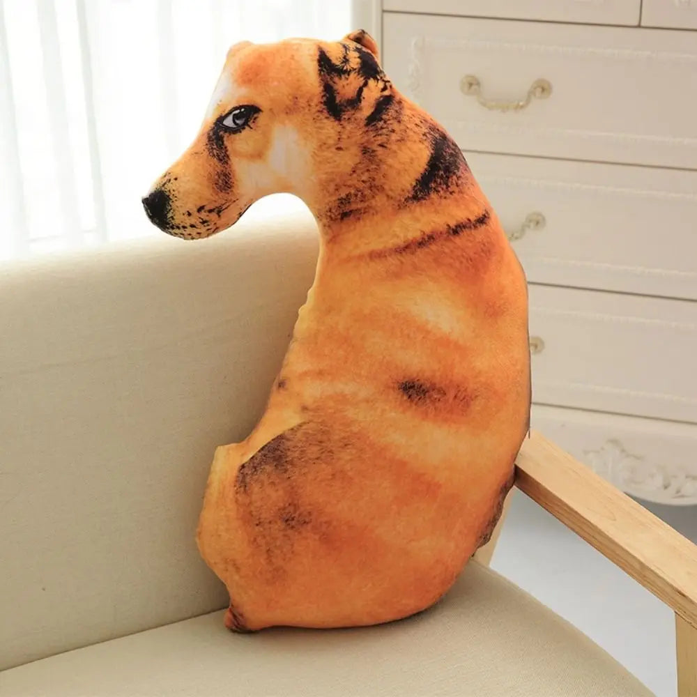 Lifelike Hound Dog Plush Pillow for Sofa Office
