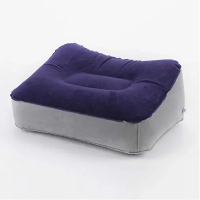 Inflatable Travel Footrest Pillow for Airplane Car Bus