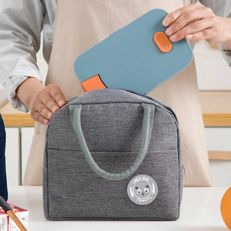 Insulated Lunch Bag Bento Pack Aluminum Foil Meal Bag Ice Pack Student Lunch Handbag