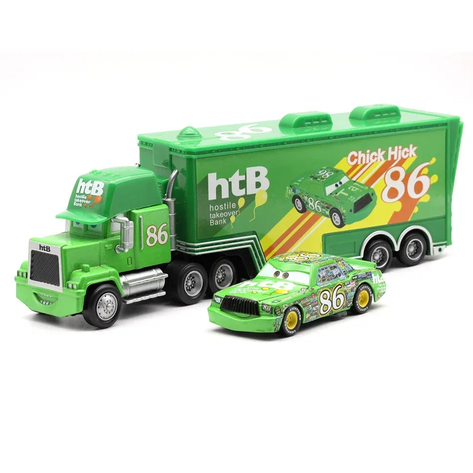 Lightning McQueen Cars Truck Set Racing Toy Gift for Boys