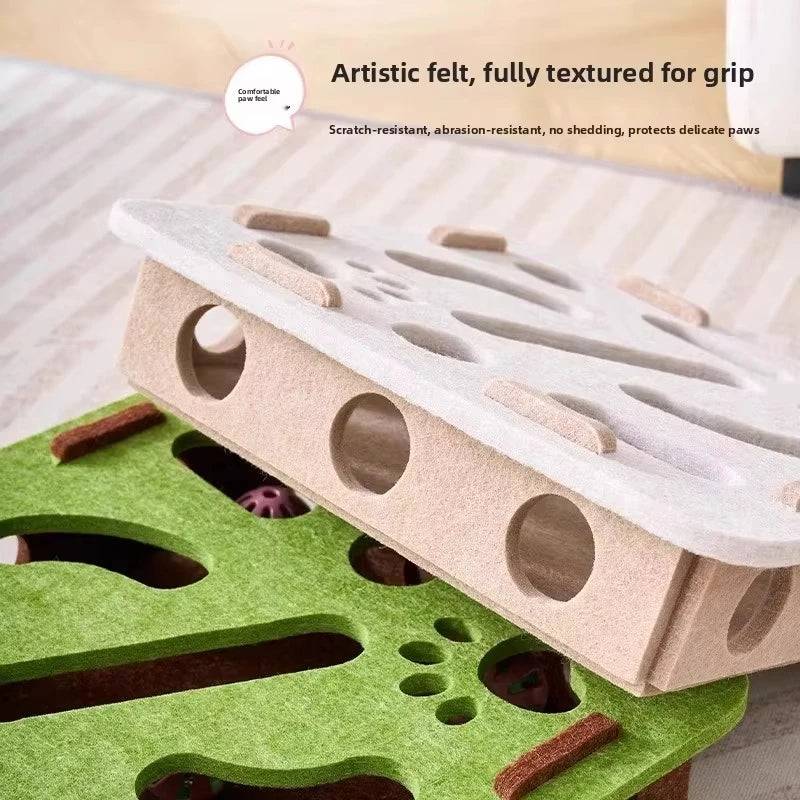 Cat Puzzle Toy Box – Interactive IQ Training Game for Indoor Cats