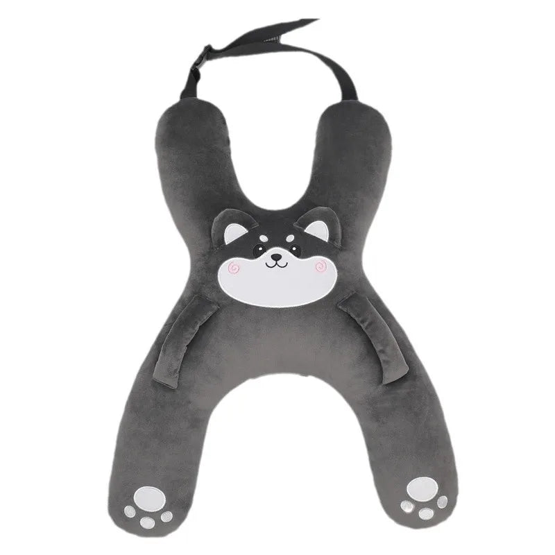 Kids Car Neck Pillow Seat Belt Sleep Support Travel Head Safety Cushion