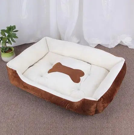 Warm Square Dog Bed for Small Medium Large Dogs and Cats