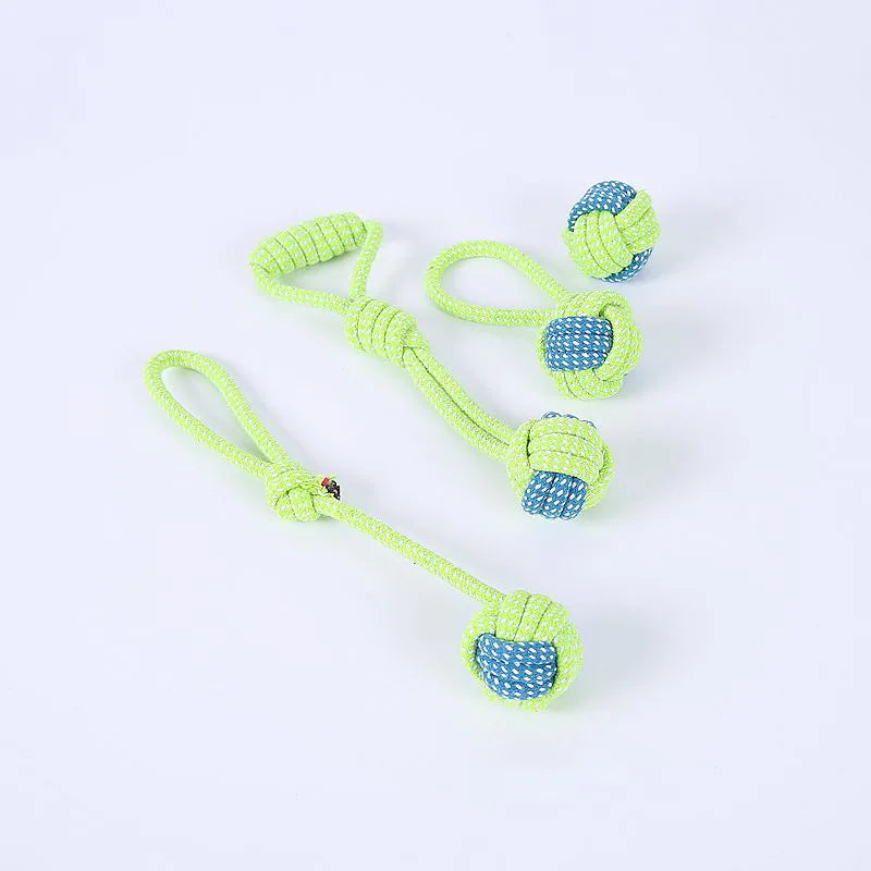 Cotton Rope Dog Chew Ball Toy for Small Large Dogs