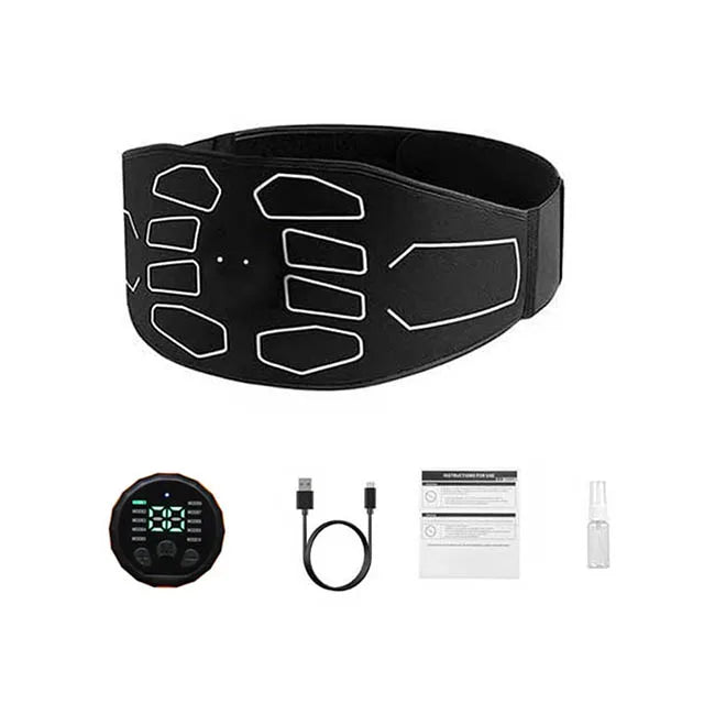 EMS Abdominal Muscle Stimulator Belt Abs Trainer Waist Slimming Electric Muscle Toner Fitness Training Device