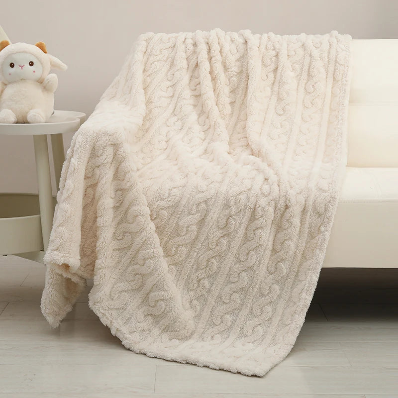 Baby Coral Fleece Blanket Ultra Soft Warm Nursery Bedding