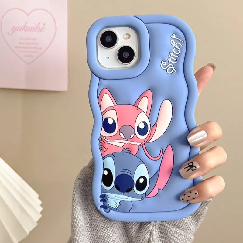 Cute 3D Stitch Silicone Soft Shockproof iPhone Case