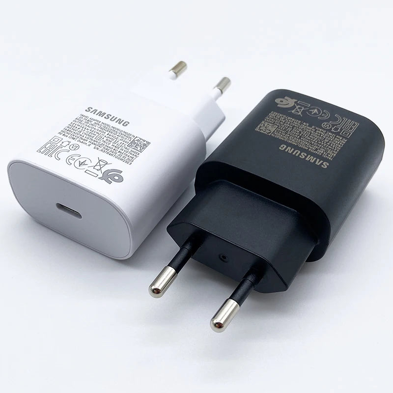 25W PD USB C Super Fast Charger Adapter Samsung Galaxy Fast Charging Wall Charger