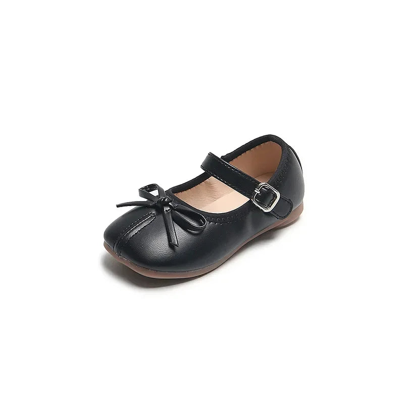 Baby Girls Mary Jane Flats Butterfly PU Leather Shoes for Kids