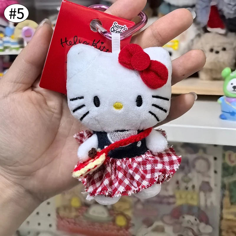 Cute Cat Plush Keychain Bag Charm for Girls