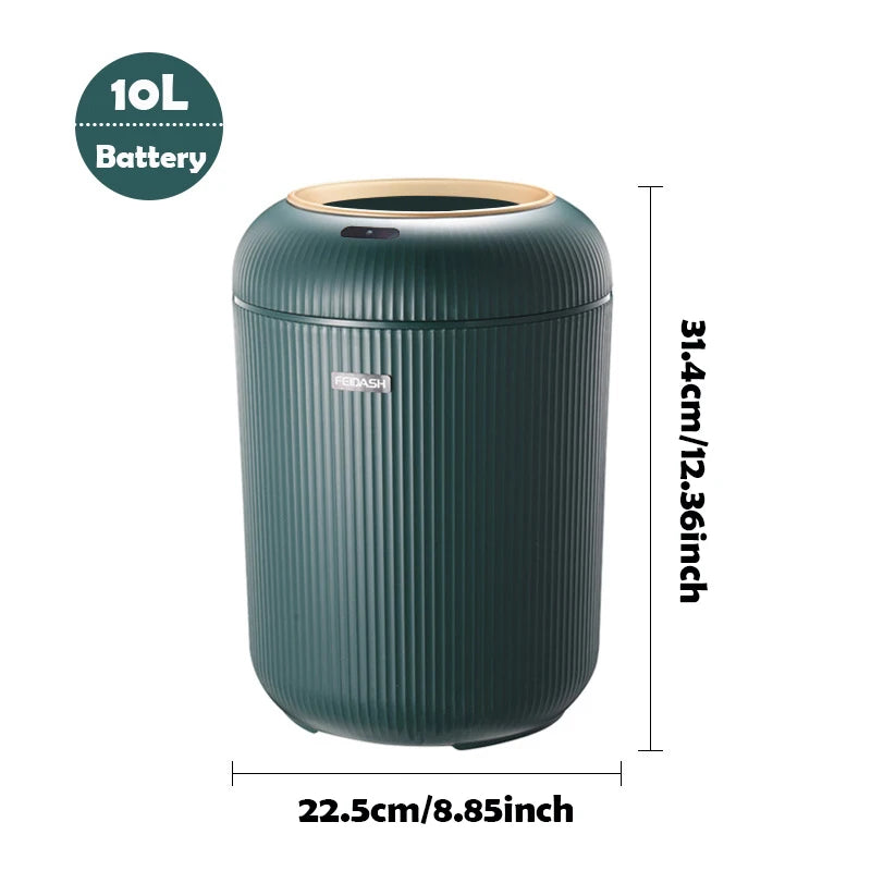 Automatic Sensor Trash Can with Lid Smart Motion Bathroom Kitchen Bin