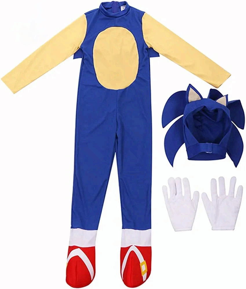 Kids Cartoon Hedgehog Cosplay Costume Halloween Zentai Bodysuit