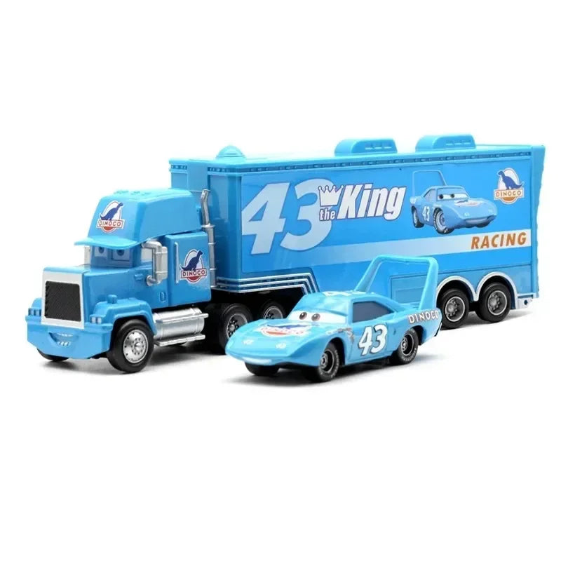 Lightning McQueen Cars Truck Set Racing Toy Gift for Boys