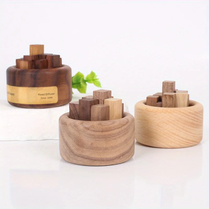 Wood Essential Oil Diffuser Beech Walnut Aromatherapy Home Decor
