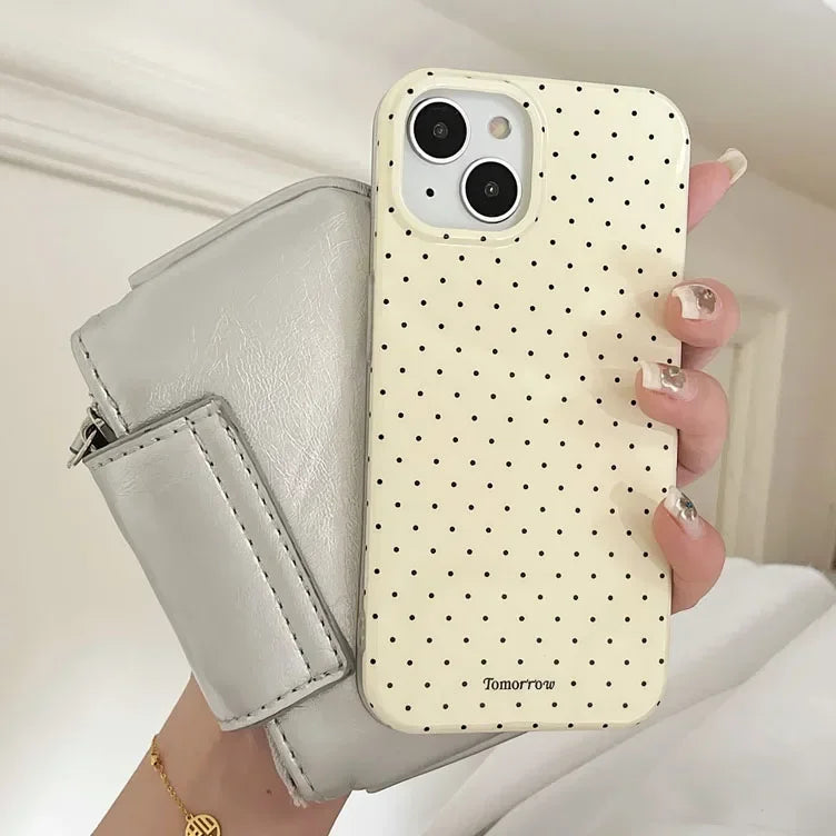 Polka Dot Small Fresh Mobile iPhone Case