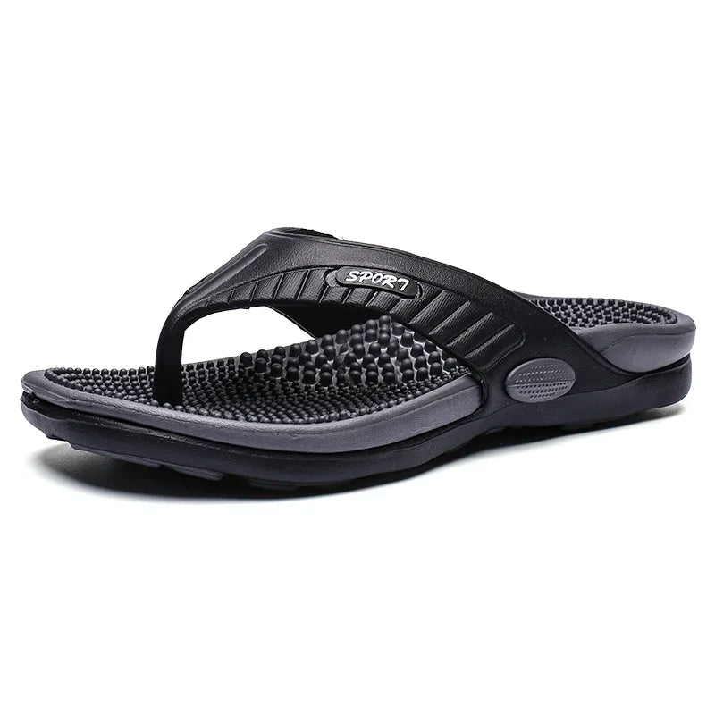Massage Flip Flops Men Acupressure Sole Anti-Slip Comfortable Beach Sandals
