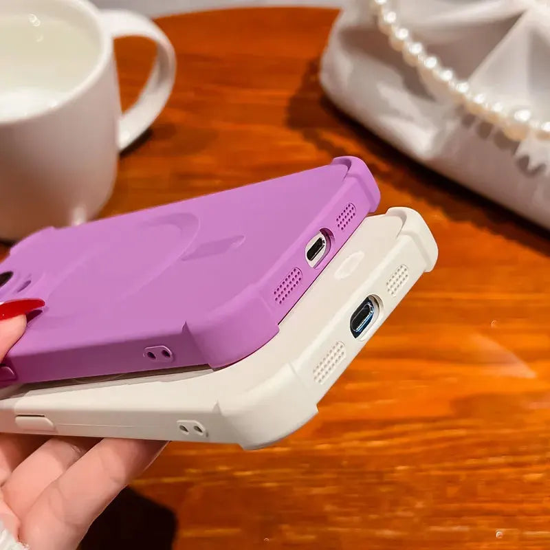 Magnetic Shockproof Silicone Bumper iPhone Case