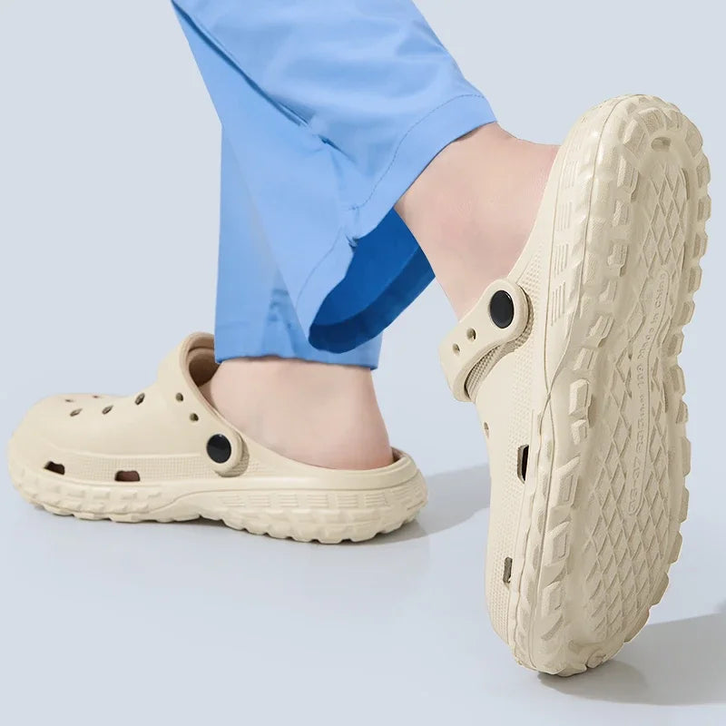 Thick Sole EVA Clogs Non Slip Waterproof Beach Pool Slippers Comfortable Indoor Outdoor Sandals for Men Women