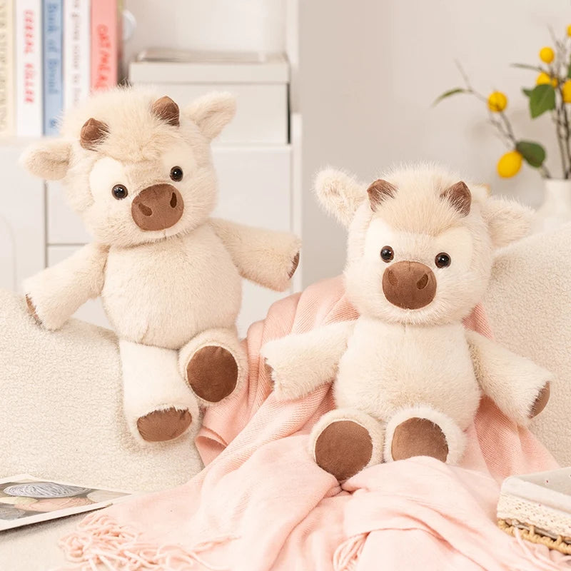 45cm Highland Cow Plush Toy Cute Soft Stuffed Animal Huggable Gift Doll