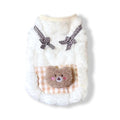 Cozy Plush Pet Vest Warm Fleece Dog Cat Sleeveless Coat Indoor Outdoor Wear