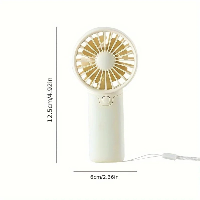 Mini Portable Handheld Fan – Rechargeable Pocket Fan, Lightweight & Low Noise Cooling Fan