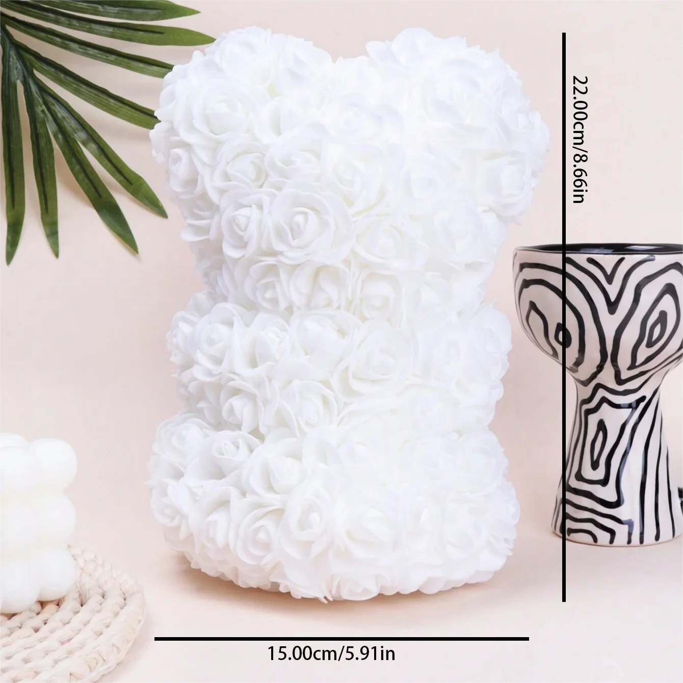 Teddy Bear Foam Rose Bouquet for Mother’s Day Gift
