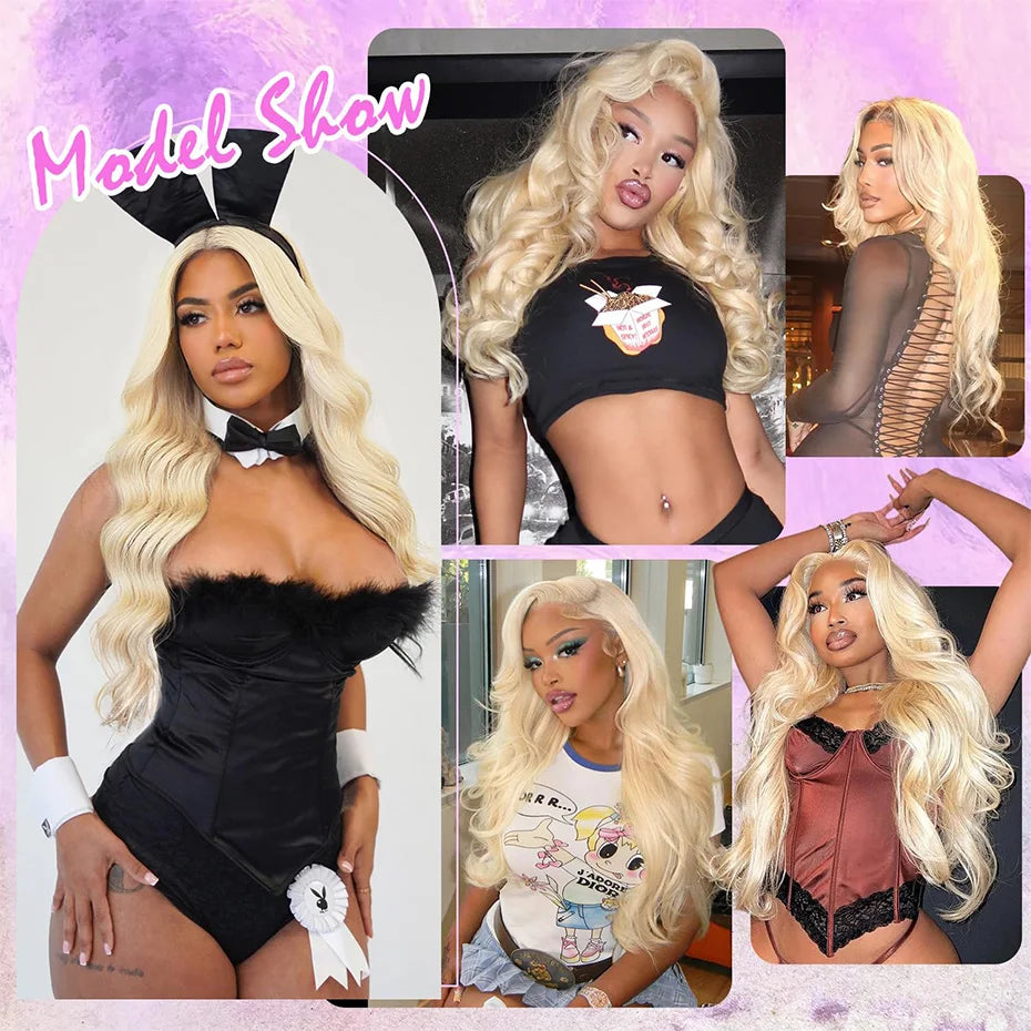 613 Blonde Body Wave Wig – HD Lace Front Human Hair Wig (13x6 Pre Plucked)