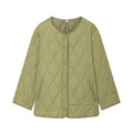 Women Black Quilted Padded Jacket Long Sleeve Winter Coat